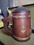 Souvenir wooden beer mug with a lid "Nikolaev"., photo number 12