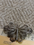 Брошка метелик, срібло 925 проби, 3,1 грам, фото №3