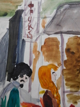 Дитячий малюнок вулиця місто базар, фото №5