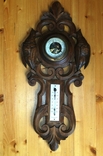 Vintage carved barometer with birds Germany, photo number 2