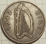 Ирландия 1 пенни 1942, фото №3