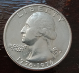 25 центов США "Барабанщик" 1975г.в, фото №3