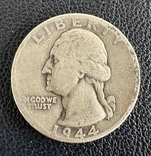 25 центів(квотер). США 1944, фото №2