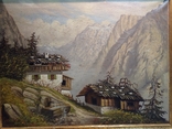 Painting House in the Austrian Alps, 79x59 cm, oil, XIX century, Schottner, Germany.Original, photo number 10