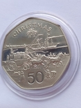 50 pence 1980 Maine Christmas silver proof, photo number 4