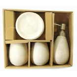 Набор аксессуаров для ванной комнаты керамика, фото №3