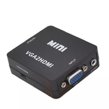  Мини HDMI в VGA/ AV в VGA конвертер 1080P аудио видео конвертер, фото №8