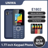 НОВЫЙ Телефон UNIWA E1802 GSM с 2 SIM-картами, numer zdjęcia 2