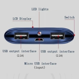 Power Bank 20000 mAh FBLC10 Biały/czarny/niebieski/róż/Złoty. W partii 1 szt., numer zdjęcia 7