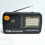 Портативный радиоприемник Kipo KB 409AC Черный сеть или батарейки, numer zdjęcia 2