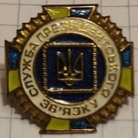 Значок pin пін (важкий метал) СПЗ - Служба Президентського Зв'язку - латунь - фарба - лак, фото №2