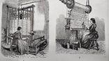 1901 год Ткачество Ткань Техника Антикварная литография отпечатана 1901 году, фото №2