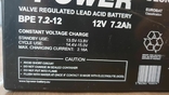 Лот 7 шт акумуляторних батарей 12v 7.2 aH чиста UK з чеком, фото №5