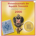 Austria Austria - set of 6 coins 10 50 Groschen 1 5 10 20 Schilling 2000 in the booklet, photo number 4