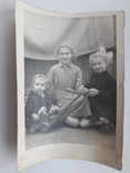 Колоритные дети девочки иудаика, 40/50-е года мода/быт - 12х9 см., фото №2
