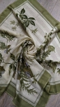 Италия большой бежевый платок с салатовыми листьями,новый,роуль, фото №6