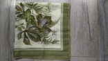 Италия большой бежевый платок с салатовыми листьями,новый,роуль, numer zdjęcia 8