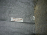 Pashmina однотонный серый палантин, шаль с кистями, натуральная вискоза, фото №5
