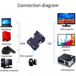 Переходник HDMI to VGA Converter HD + шнур Audio Cable 3,5 mm, numer zdjęcia 4