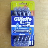 Бритвы одноразовые Gillette Blue3, 6 + 2 шт, фото №2