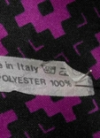 Платок косынка шелк атлас италия! орнамент фиолетовый, фото №6