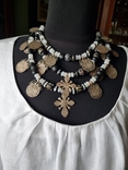 Vintage necklace made of silver coins, photo number 2
