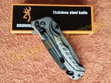 Складной тактический нож Browning FA46 стропорез стеклобой, фото №8