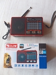 Компактный радиоприемник фонарик ФМ приемник на батарейках АА или батарея BL-5C USB MP3 Go, фото №2