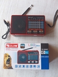 Компактный радиоприемник фонарик ФМ приемник на батарейках АА или батарея BL-5C USB MP3 Go, photo number 7