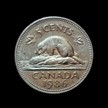 Канада 5 центов 1986 г., фото №2