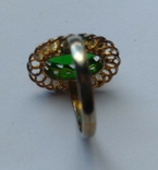 Green stone ring, photo number 3