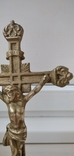 The cross, the crucifixion, Jesus. Bronze., photo number 10