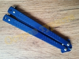 Нож-балисонг Синий металлик (нож-бабочка), фото №9