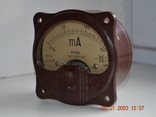 Milliammeter M358. Measurement limit: 0-150 mA. Made in the USSR. GOST 8711-60. 1961 in No. 5, photo number 2