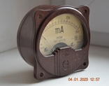 Milliammeter M358. Measurement limit: 0-150 mA. Made in the USSR. GOST 8711-60. 1961 in No. 5, photo number 3