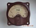 Milliammeter M358. Measurement limit: 0-150 mA. Made in the USSR. GOST 8711-60. 1961 in No. 5, photo number 4