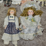 Большая коробка винтажных фарфоровых кукол. Европа, фото №8