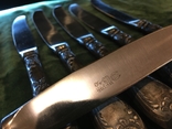 Ножи столовые новые ЗИШ МНЦ нерж.сталь с ценой длина 22.5см. комплект 6шт., фото №13
