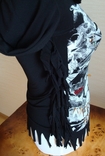 Лонгслив женский молодежный длинный рукав с бахромой камни, фото №10