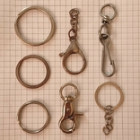 Carbines, rings for key chains / keys, various (7 units), photo number 2