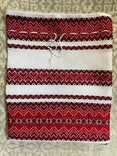 Подарункові червоні ткані мішечки 28:23 см, лляні еко-торбинки для пакування 3 шт., фото №8