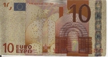 Золота сувенірна банкнота 10 євро (24К) в захисному файлі + сертифікат / сувенір, фото №12