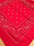 Новый красный платок бандана м 50/50 см, photo number 2