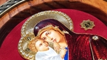 Икона Богородицы Почаевской. Серебро, эмаль, позолота. Изготовлена в Сербии, фото №5