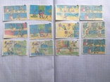 Вкладыши из под жевательной резинки Дональд Donald Duck плуто 12 шт. в комплекте, фото №10