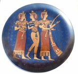 Тарелка настенная - медь 30 см - египет, фото №2