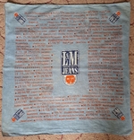 Рекламный платок 1997 г LM Jean's My way поддержка мероприятий 1997 г, 46,5/45,5 см, photo number 2