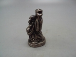 Figure: miniature, figurine, Chinese god of luck, silver 925 hallmark, weight 27.96 g, height 3.5 cm, photo number 4