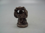 Figure: miniature, figurine, Chinese god of luck, silver 925 hallmark, weight 27.96 g, height 3.5 cm, photo number 5