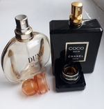 COCO Chanel Noir в коробке, Cr.Dior Dune пустые флаконы Франция., фото №6